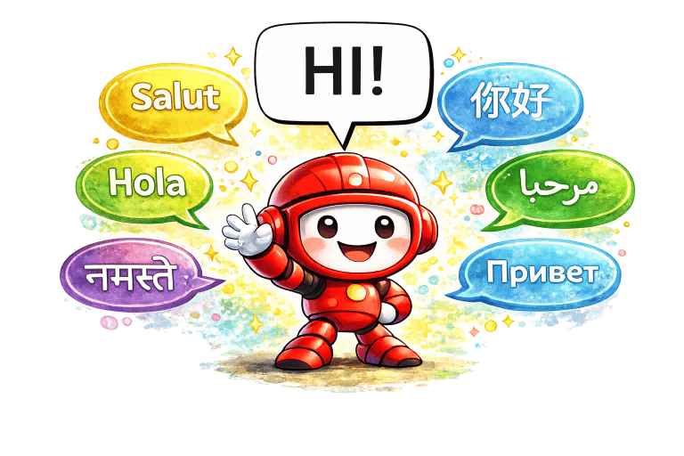 Labiba speaks many languages